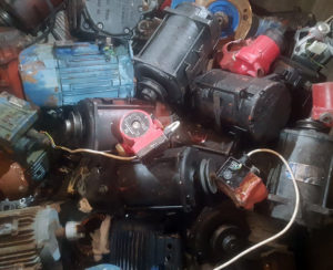 Collection of scrap motors